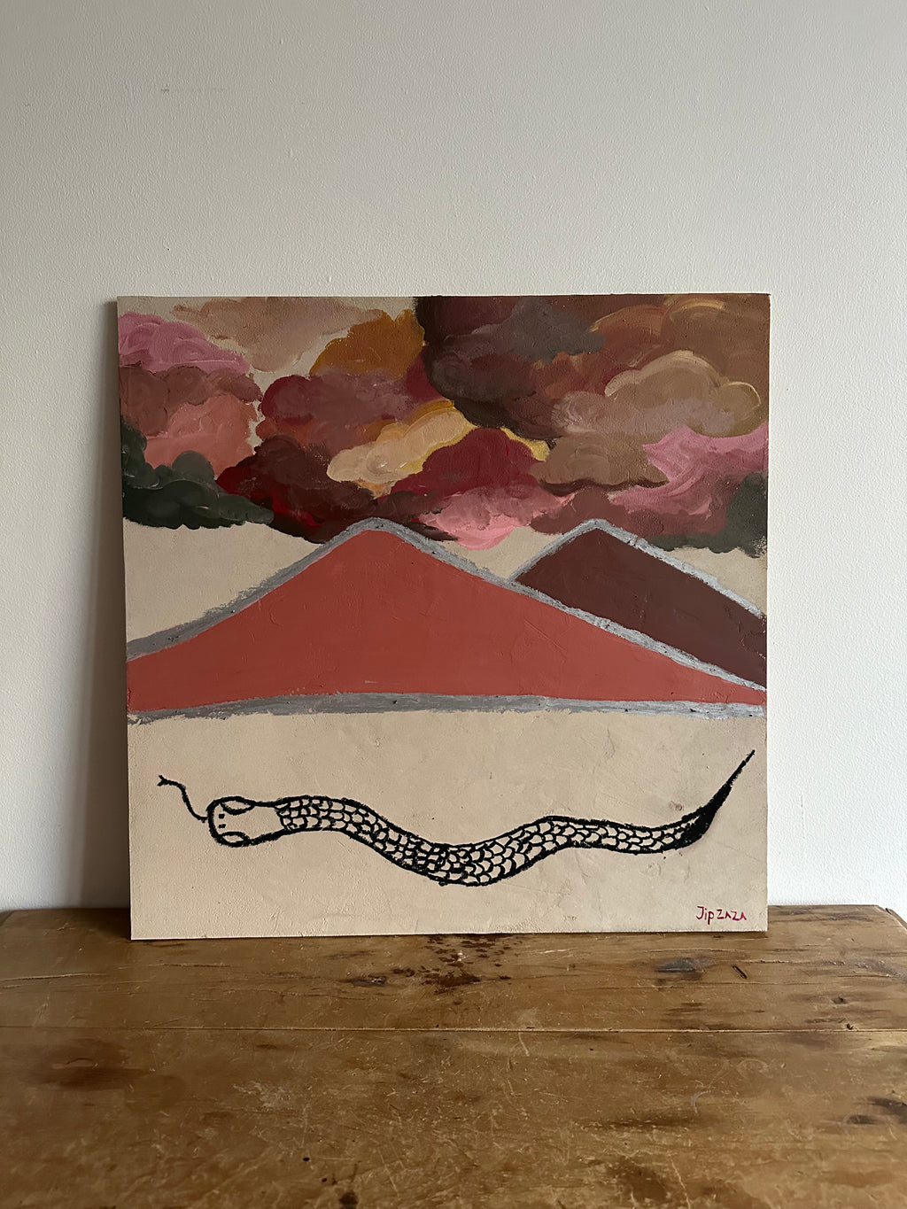 Shedding of the storm - Kunstwerk op beton cire