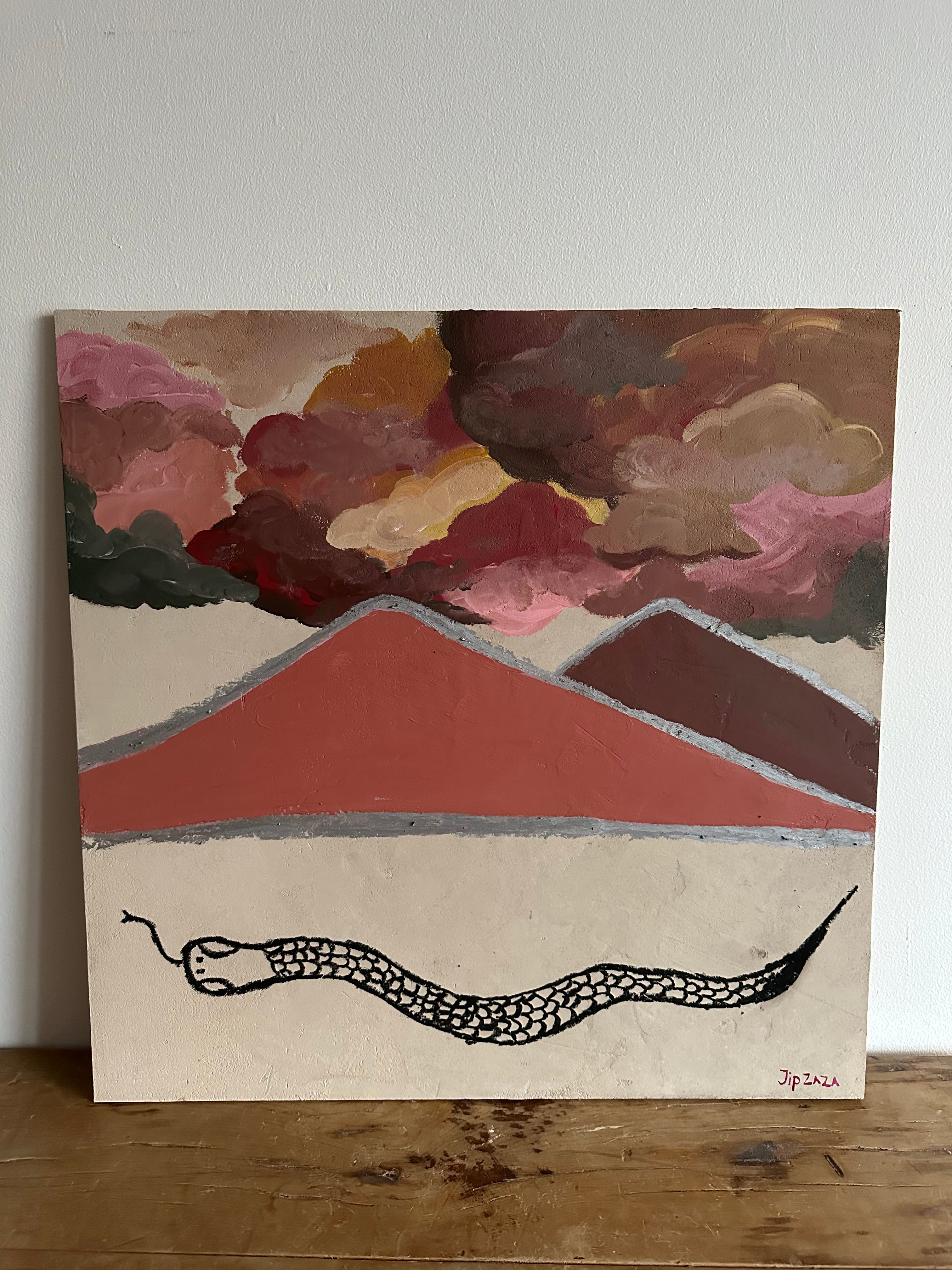 Shedding of the storm - Kunstwerk op beton cire